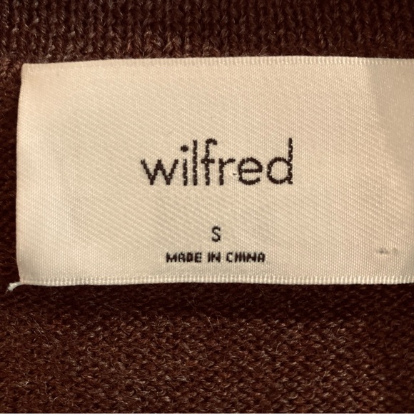 WILFRED Sz S Clara 100% Merino Wool Oversized Soft Long Sleeve Sweater Aritzia - Picture 6 of 12